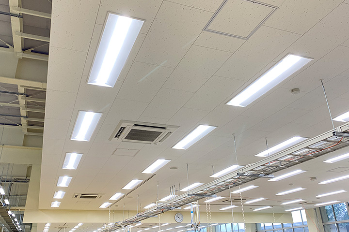 工場内全照明器具のLED化